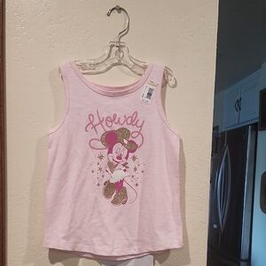 Disney Howdy Minnie Mouse Light Pink Tank Top
